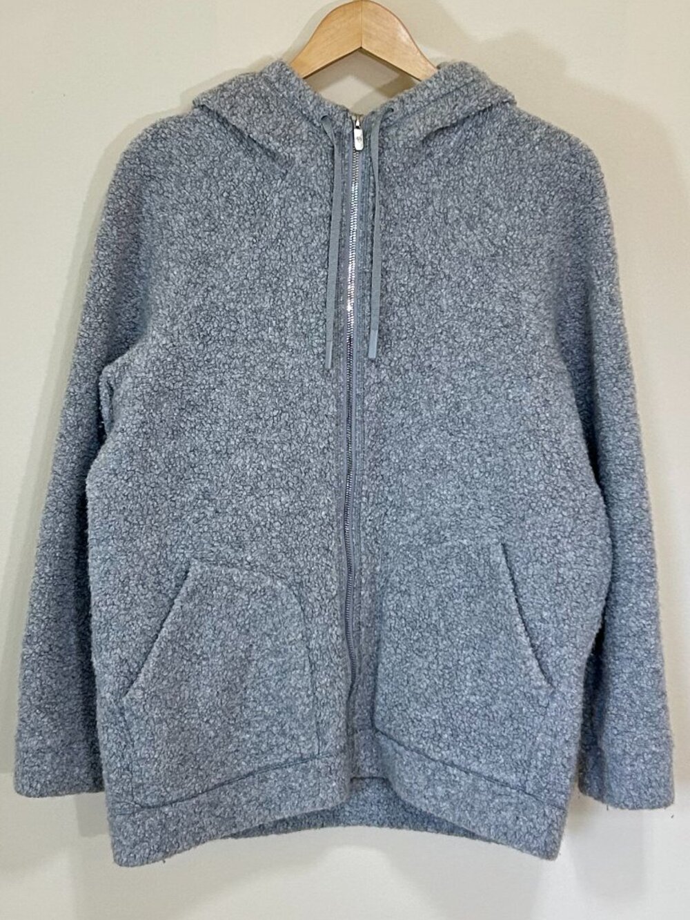 Lululemon Athletica So Sherpa Hooded Jacket Grey Size 8